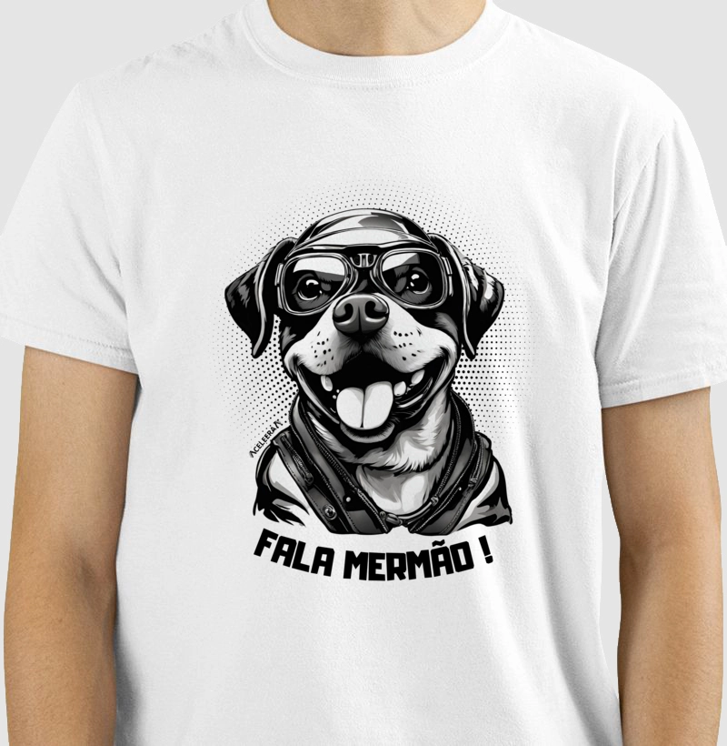 DOG FALA MERMÃO - BCO FUNDO PTO - MASC / FEM