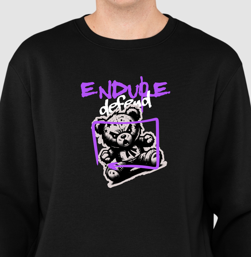 Endure & Defend: Moletom Slim - Resiliência com Atitude