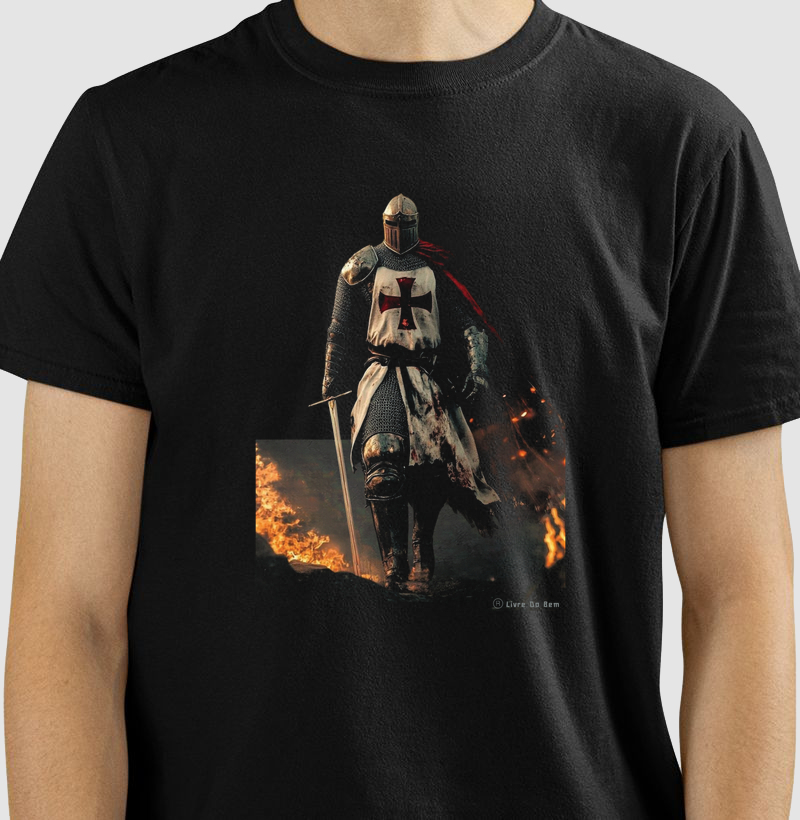 Camiseta maçonaria - Cavaleiro Templário