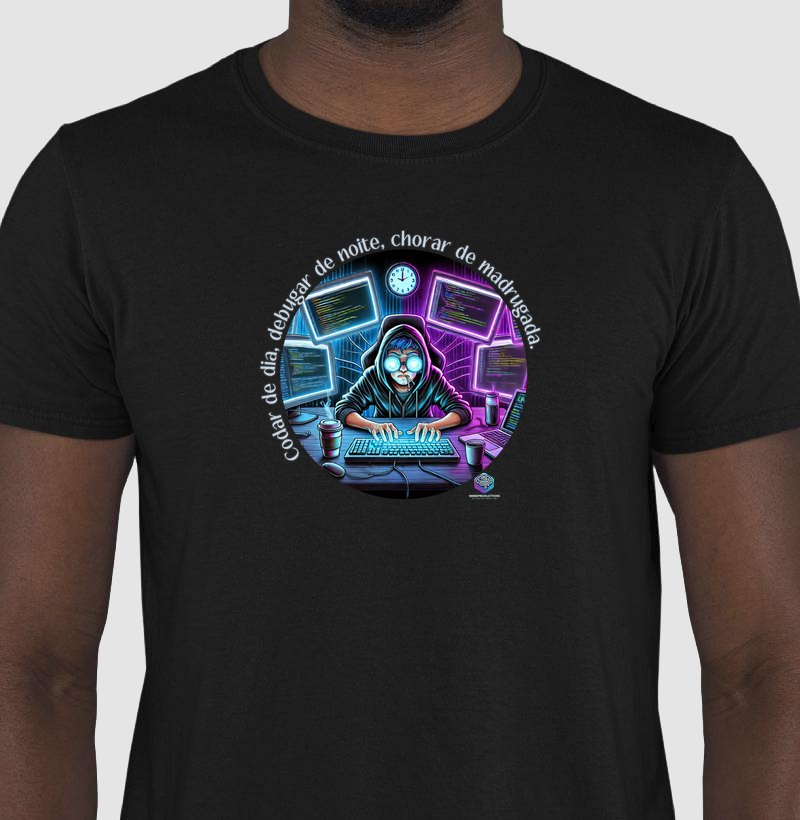 Camiseta Básica Codando 24h - MindProductions