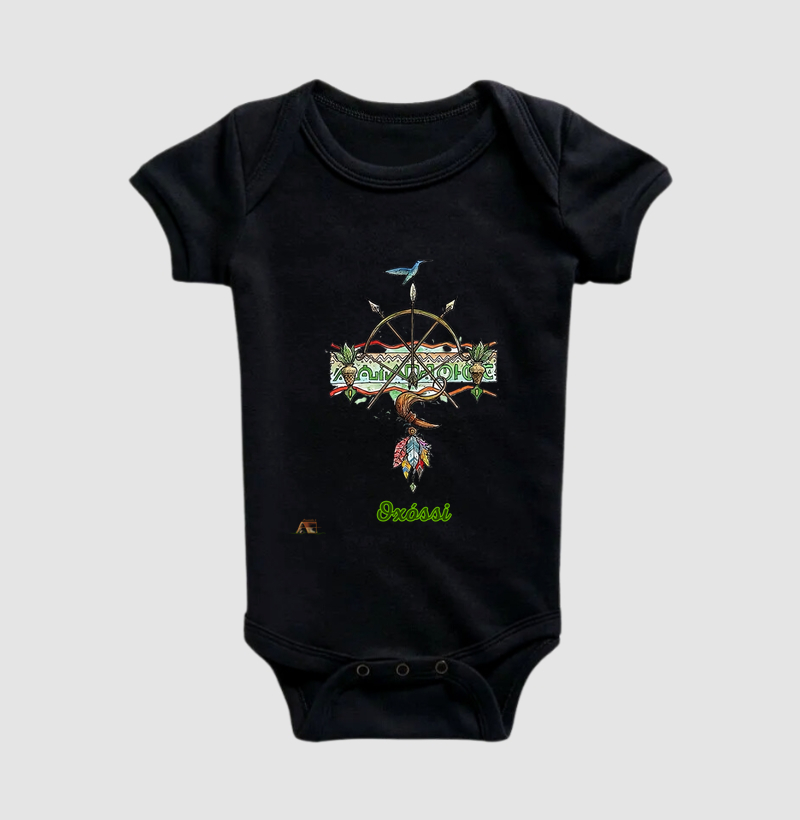 Camiseta Aruanda ê Armas de Oxóssi Conexão com a Natureza em 100% Algodão