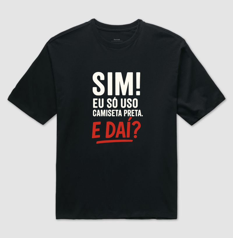 Camiseta Preta!