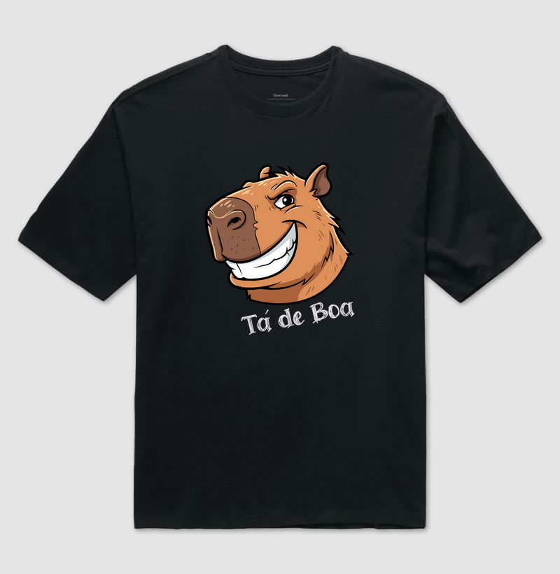Capivara Troll Face – Tá de Boa | Oversized | Unissex