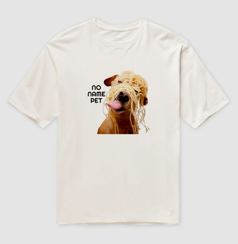 Camiseta Oversized Dog Pasta
