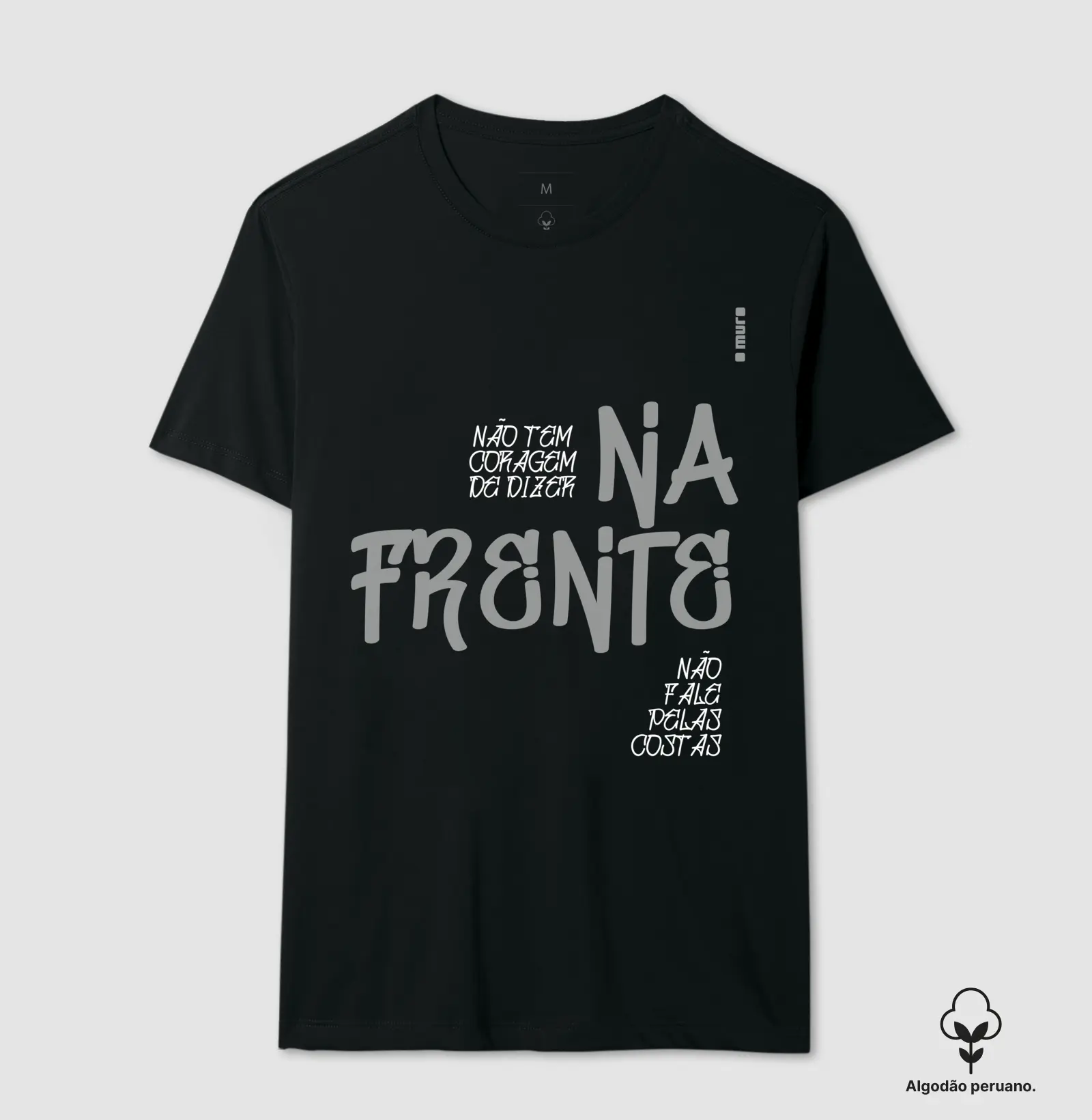 camiseta algodão peruano | na frente