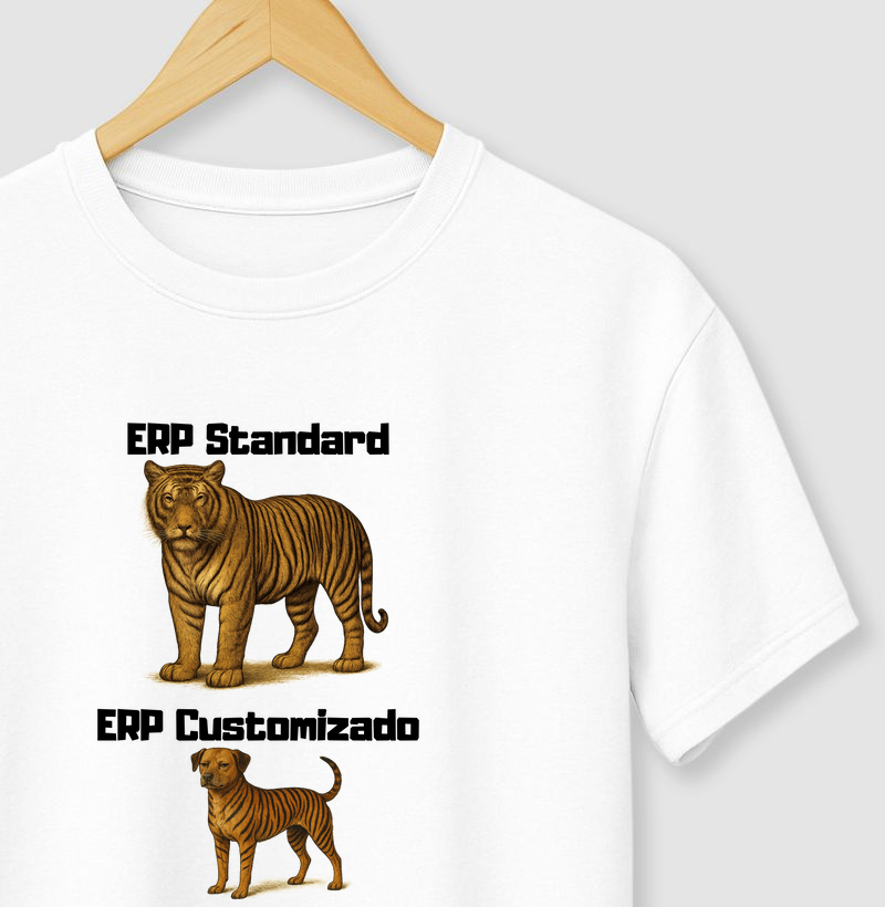 ERP Standard x ERP Customizado | Camiseta