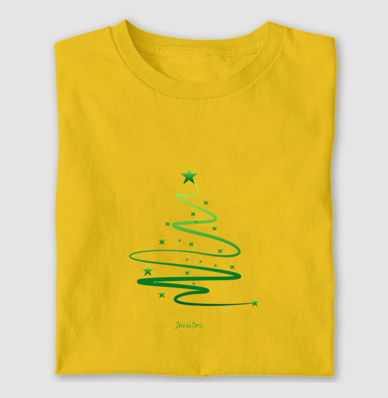 Camiseta Algodão Penteado - Árvore Estrelada