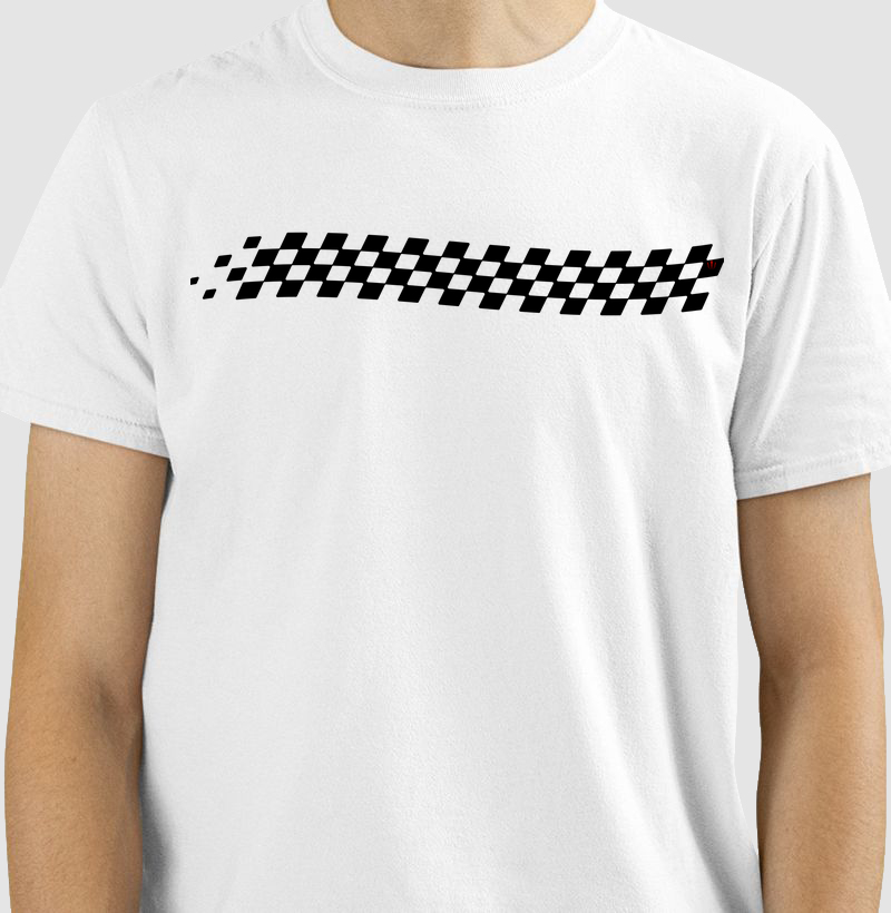 T kart Quadriculada