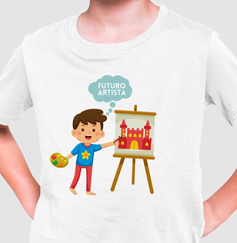 Camiseta Infantil 'Futuro Artista'