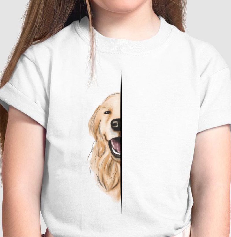 Camiseta Infantil Golden Vibes