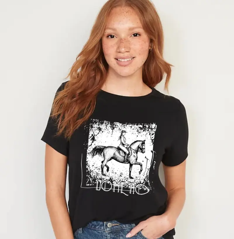 camiseta feminina / equestrian style