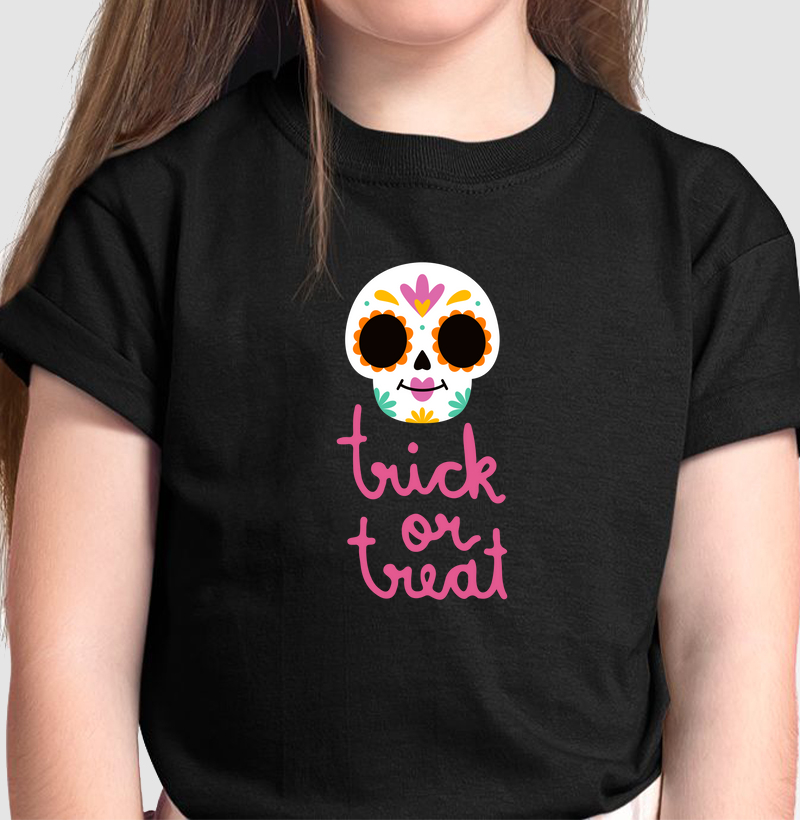Camiseta Caveira Mexicana Trick or treat