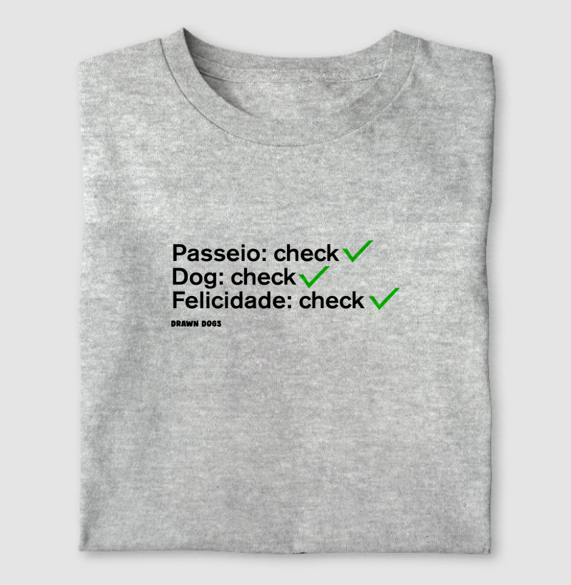 Passeio: check. Dog: check. Felicidade: check.