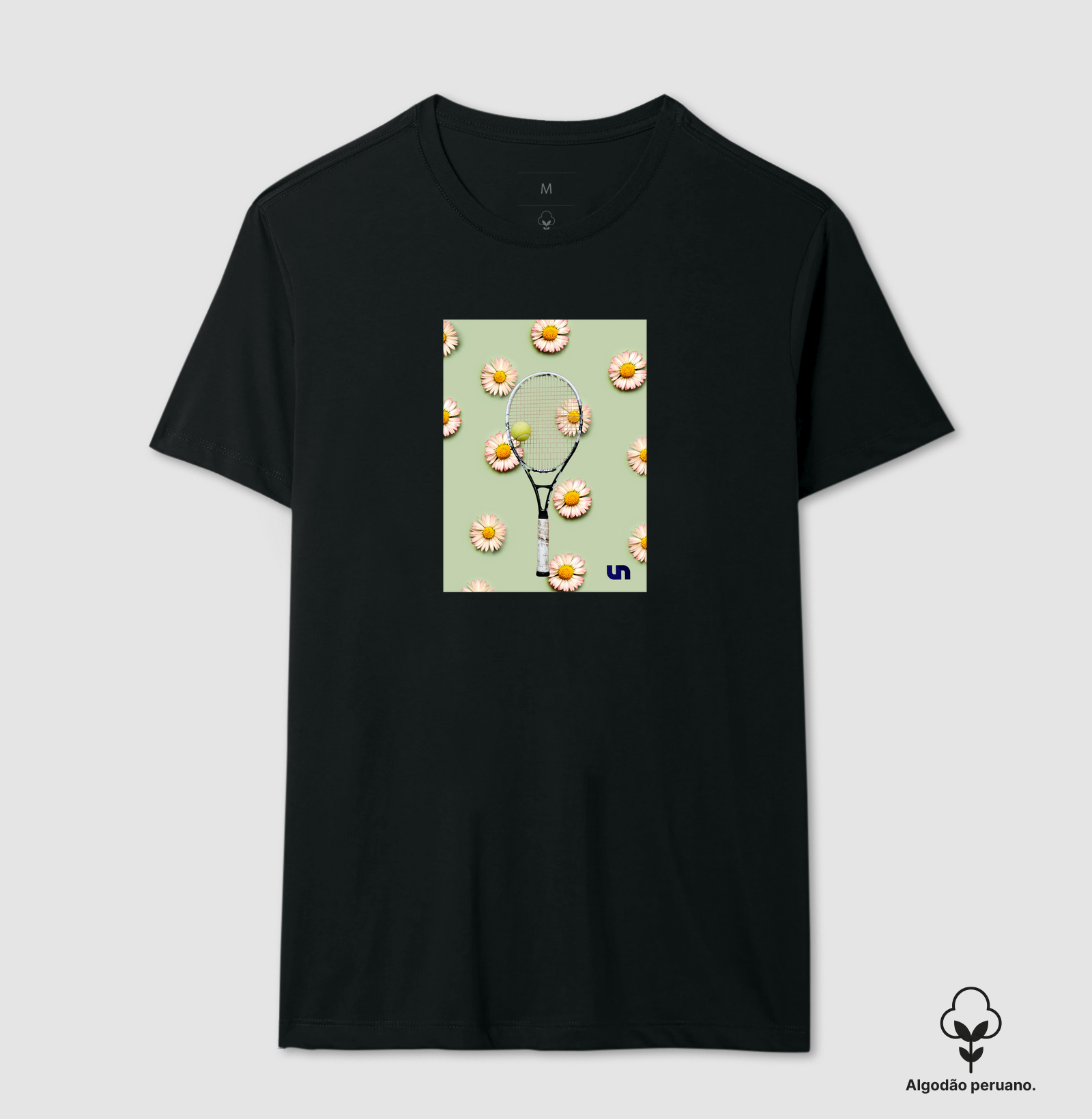 Floral Raquete de tênis