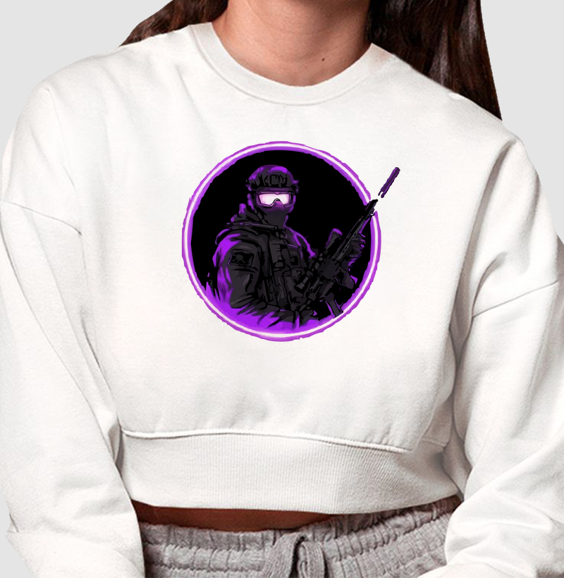 CIRCLE LIGHT/ Cropped Moletom