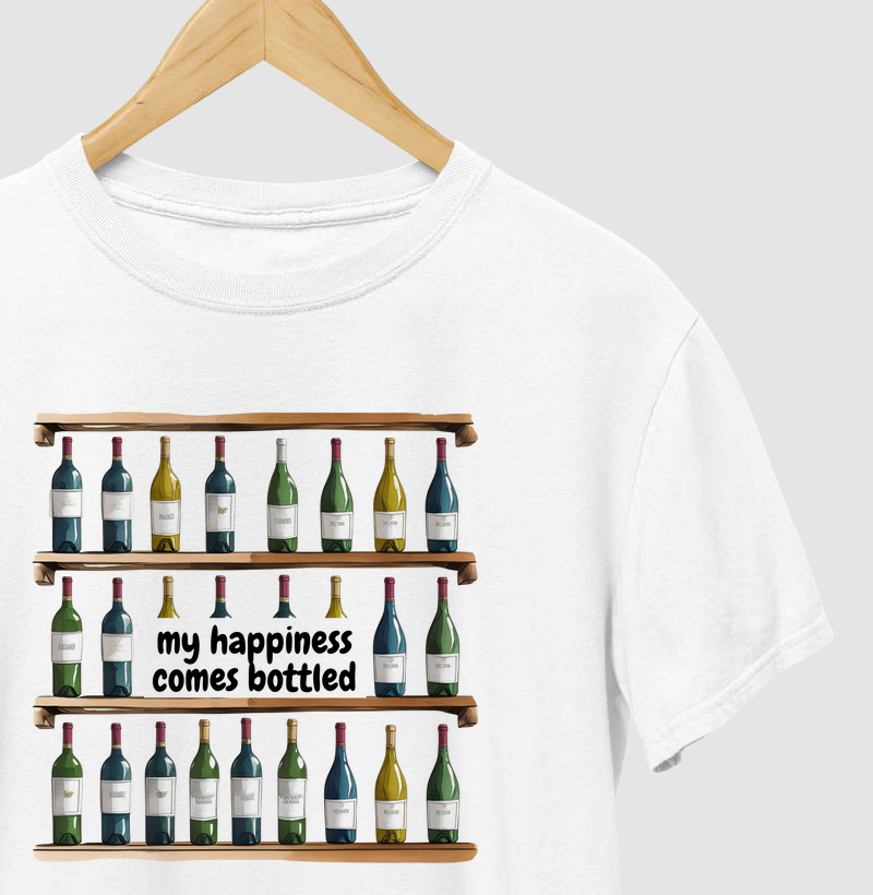 My happiness comes bottled