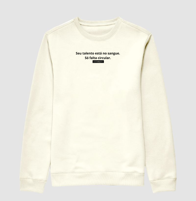 Seu talento está no sangue. Só falta circular.