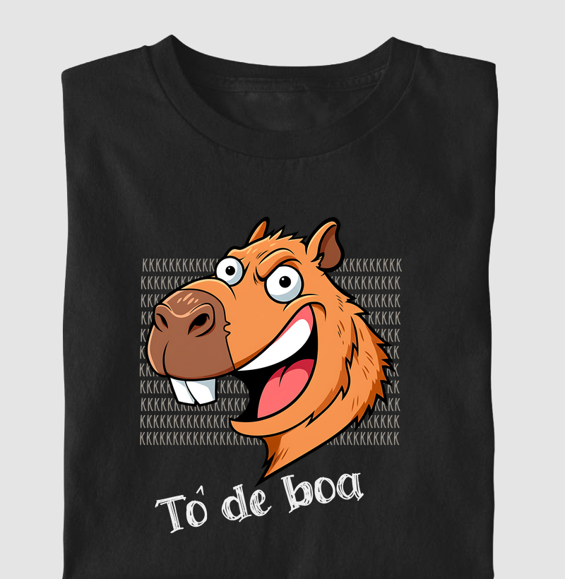 Meme Capivara Tô de Boa | Tee Kids