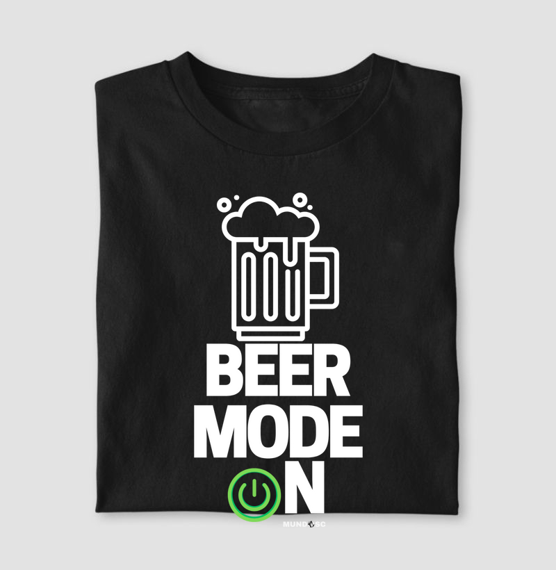 Camiseta “Beer Mode ON” – Ativada para a Festa!