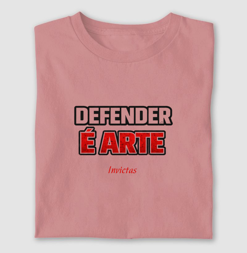 Camiseta Algodão Penteado - Defender é arte