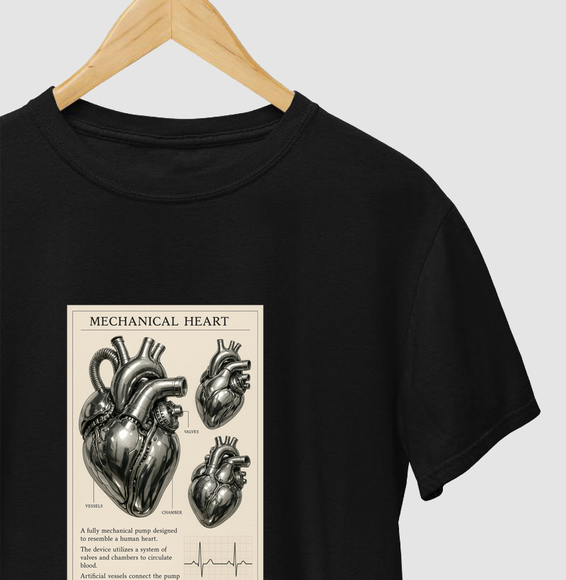 Camiseta Coração Mecãnico