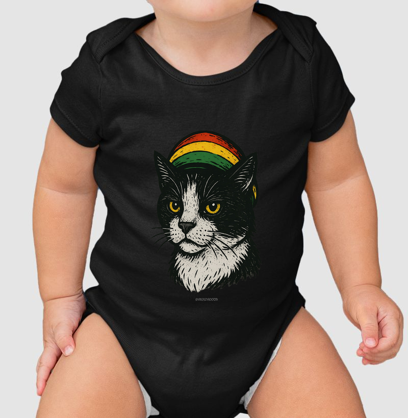 Body Infantil BR00116 Gato Roots