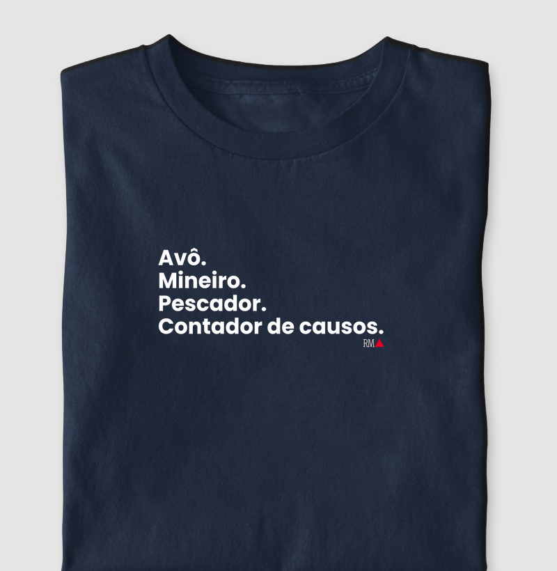 Avô. Mineiro. Pescador. Contador de causos.