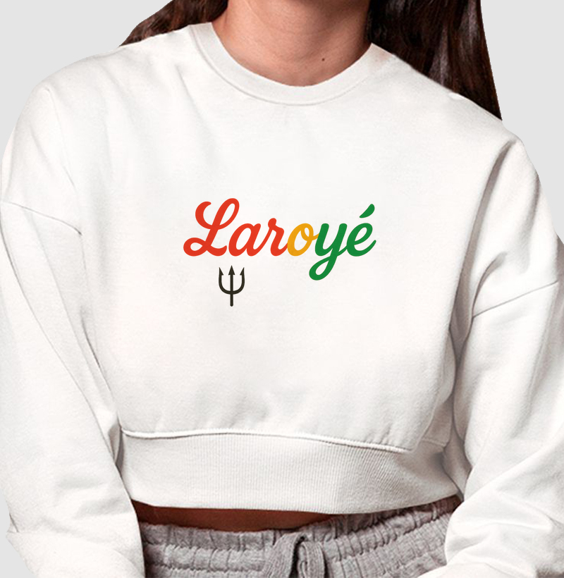 Cropped Moletom Laroyê