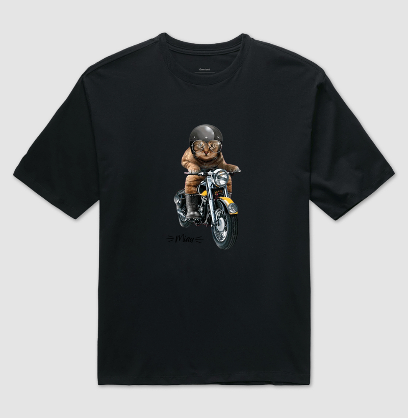 Camiseta Miau Motocat 