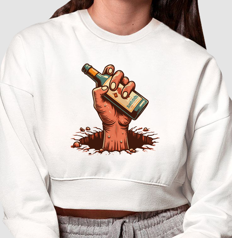 Cropped Moletom Sem Tempo Ruim