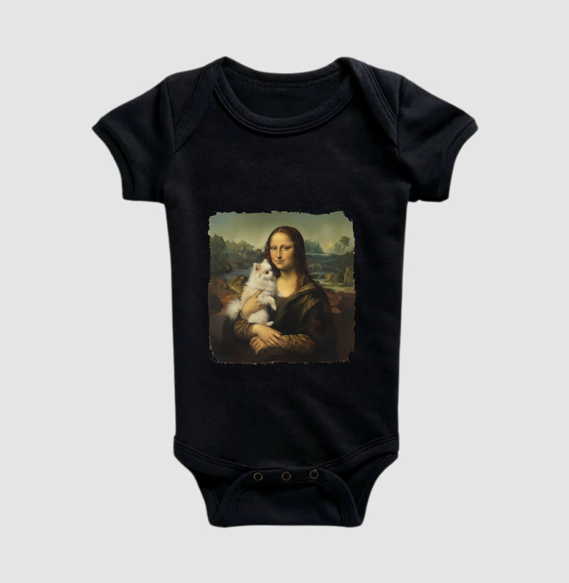 Pomerânia com a Mona Lisa