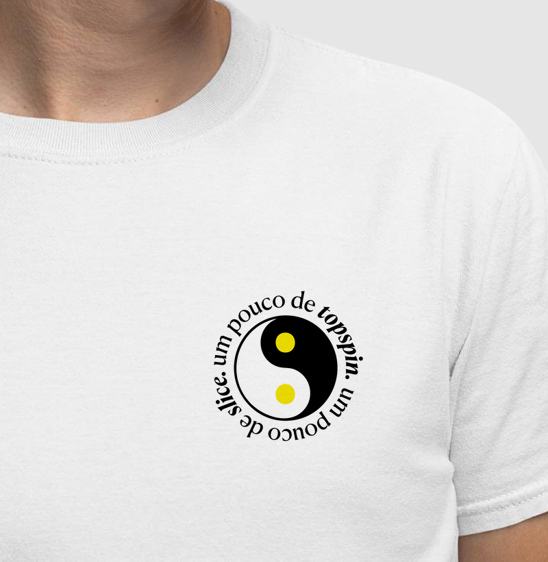 Yin e Yang: um pouco de topspin, um pouco de slice.