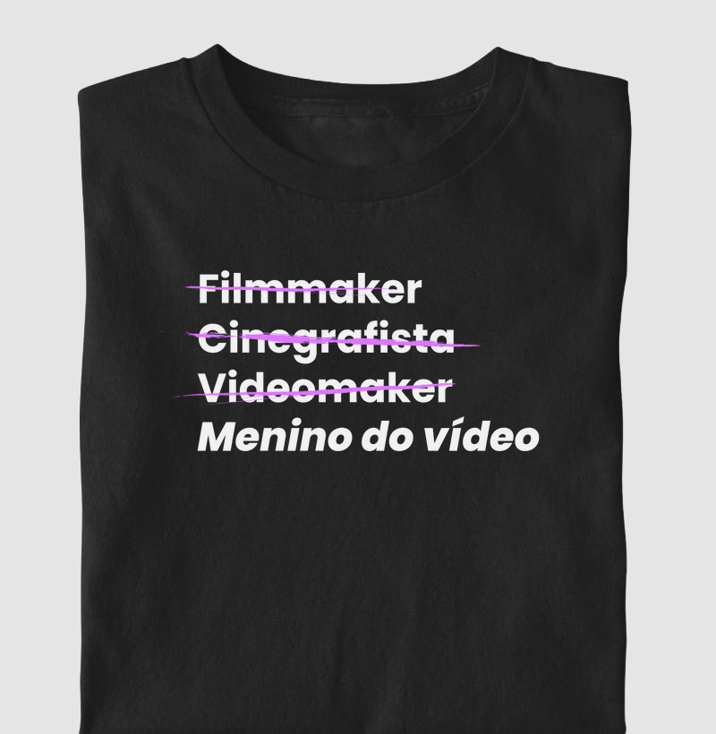Nem Filmaker, nem Cinegrafista, nem Videomaker, menino do vídeo!