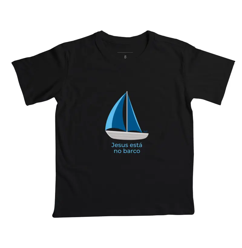 Camiseta Infantil - Jesus está no barco