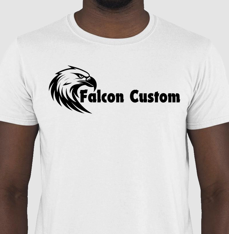 Camiseta Masculina Falcon Custom Master Central Cor Preta