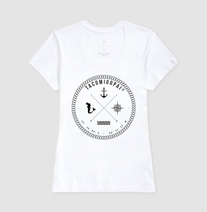 Camiseta Básica Gola Careca Algodão Premium - FEMININA