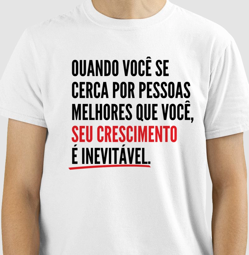 Quando você se cerca de pessoas melhores que você seu crescimento é inevitável.