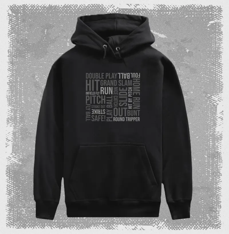 Moletom Baseball palavras 