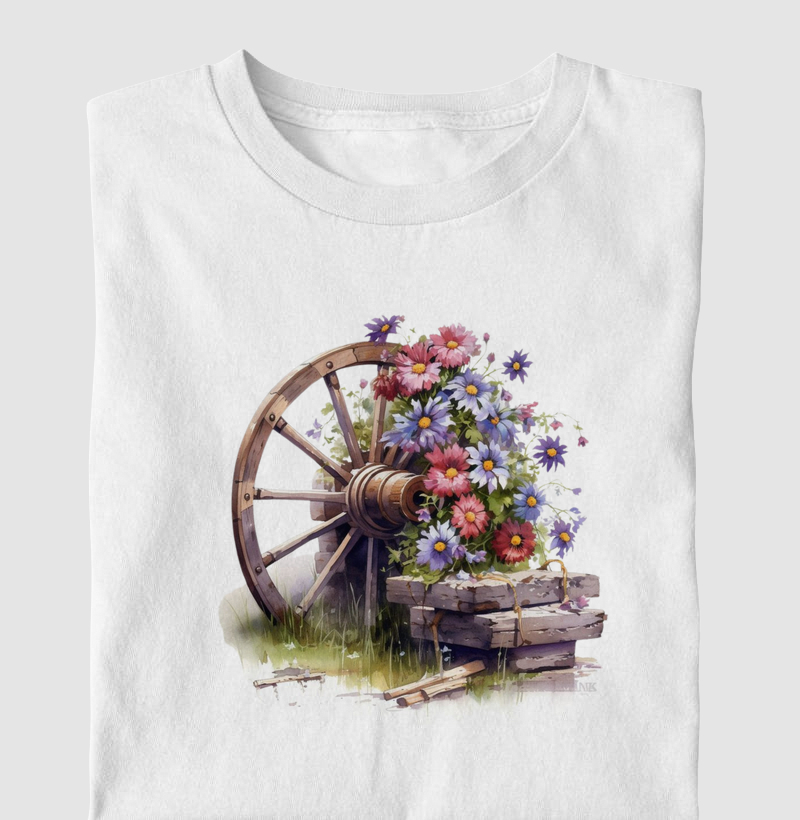 Wheel & Flowers