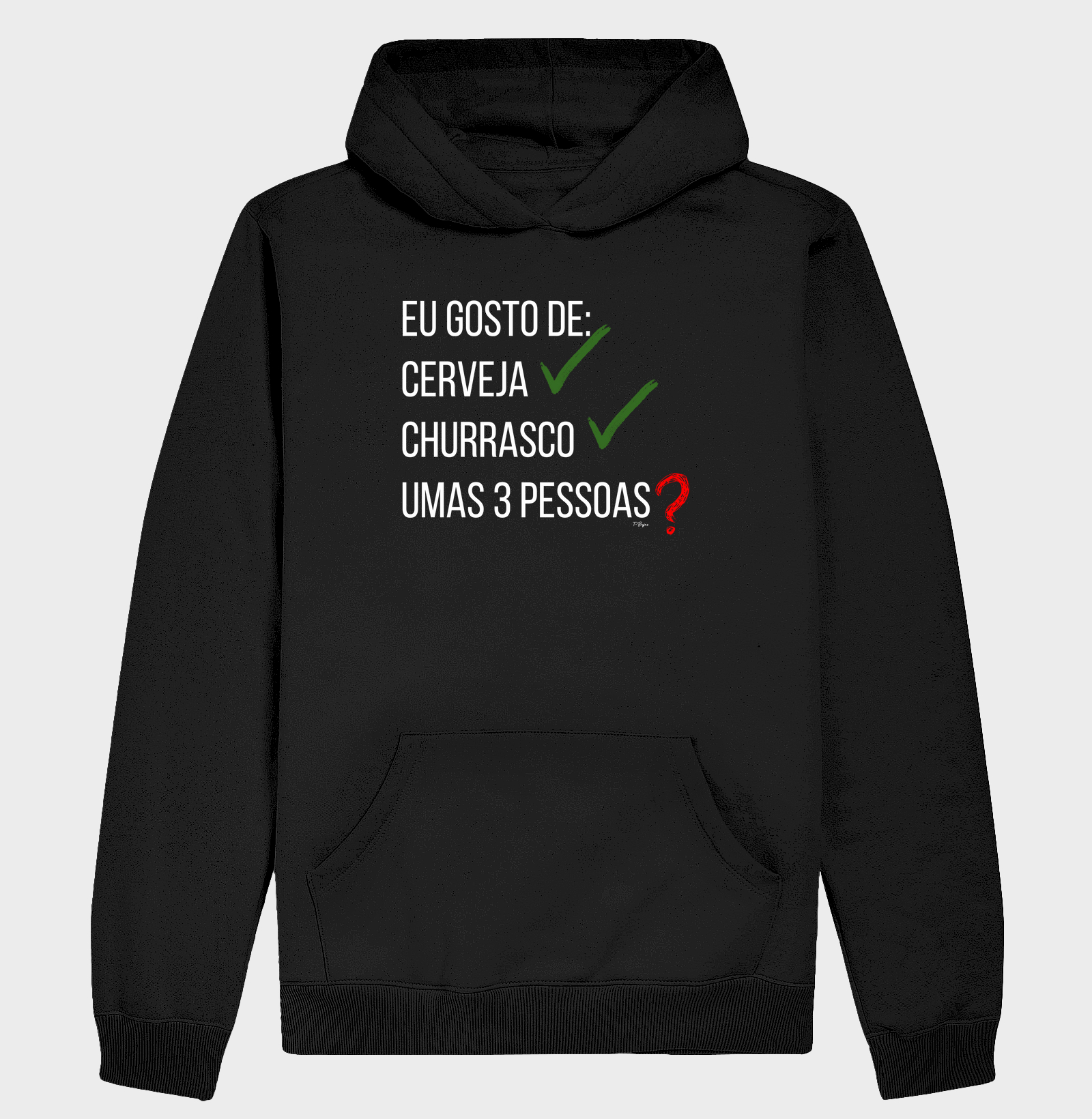 Eu gosto de cerveja, churrasco...