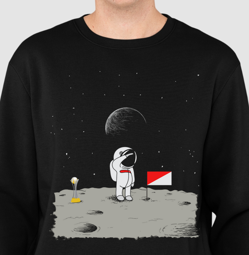 Moletom Astronauta Vermelho do Sul
