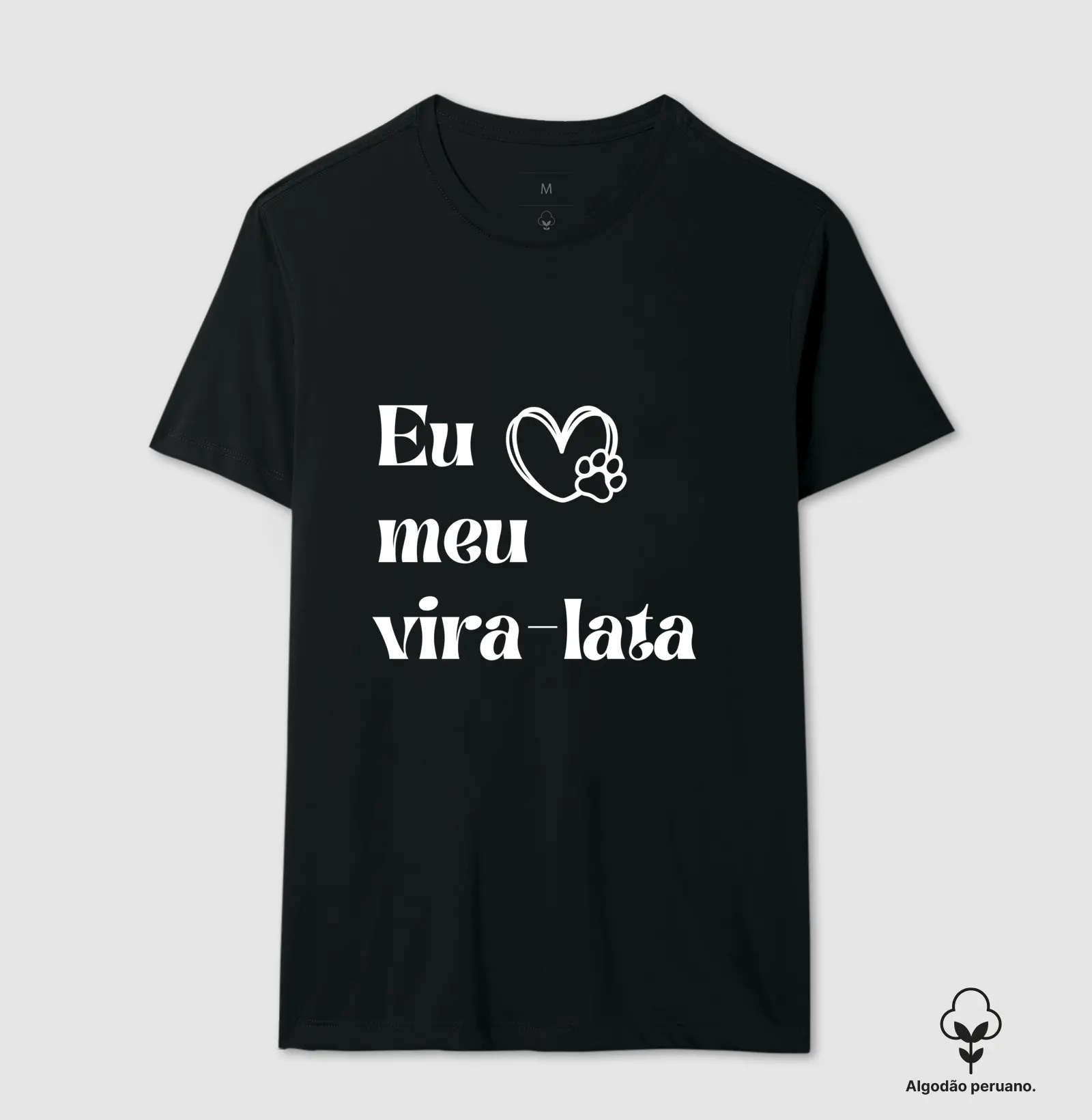 Camiseta premium/ eu amo meu vira-lata