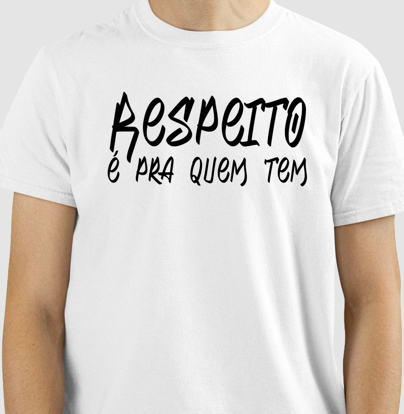 Camiseta modelo - Respeito