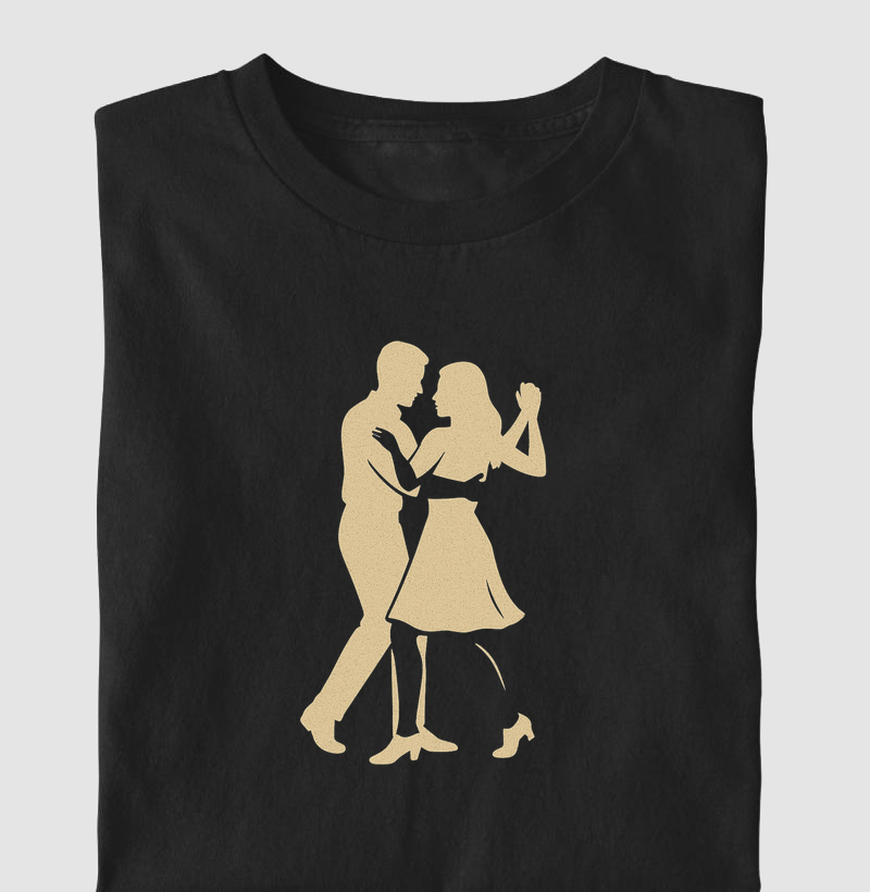 Silhueta de casal dançando