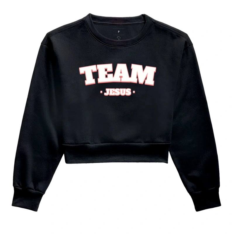 [ Moletom Cropped ] Team Jesus Marinho - Loucos Por Jesus