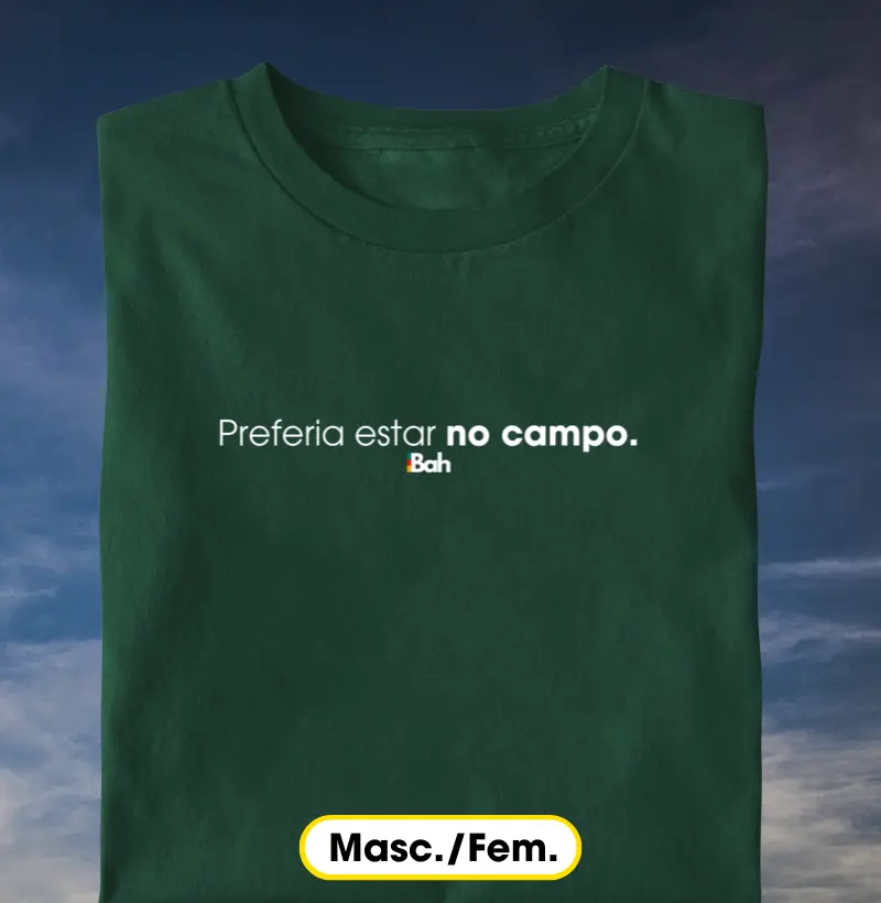 Preferia estar no campo