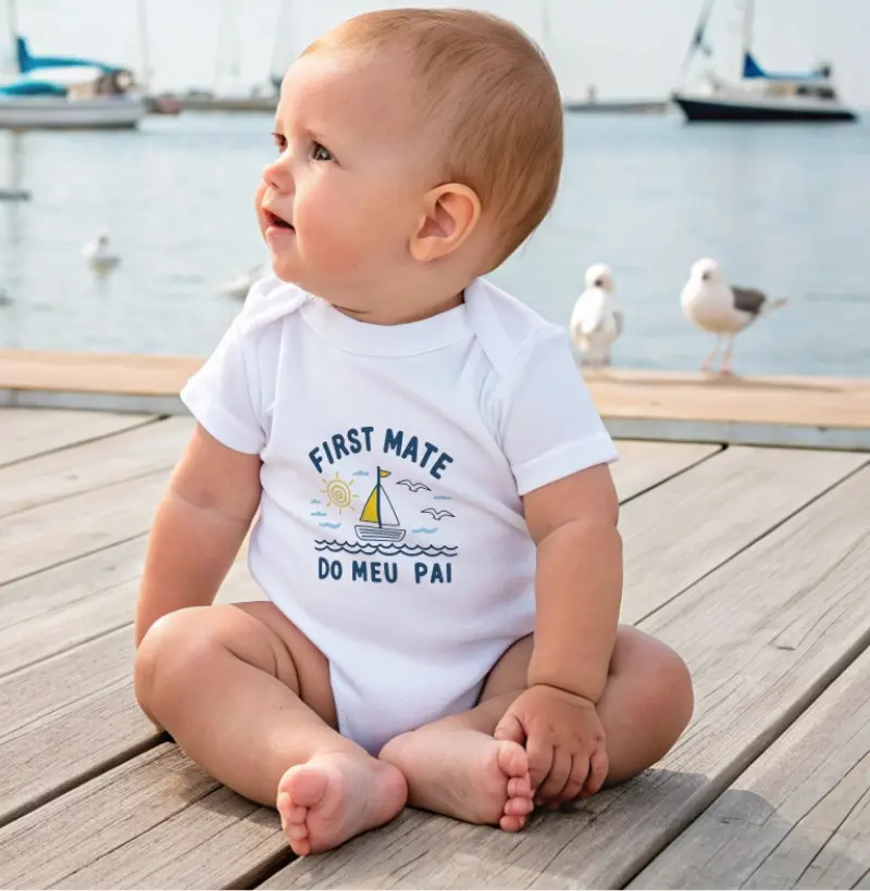 First Mate do meu pai - Body infantil