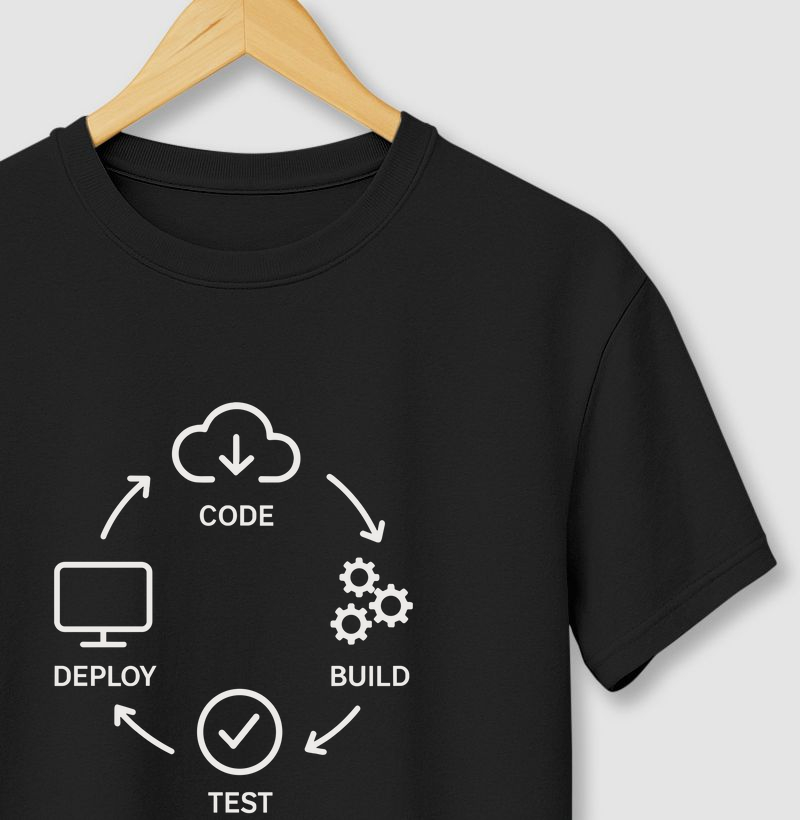 Camiseta “CODE > BUILD > TEST > DEPLOY” (DEO)