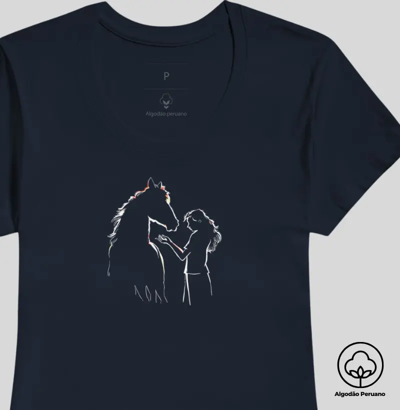 Amor por Cavalos II - Algodão Peruano