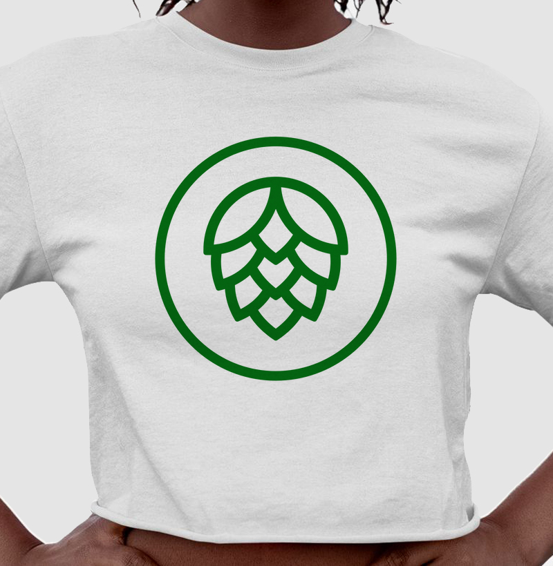 Lúpulo Minimalista: Cropped - Conecte-se ao Universo da Cerveja